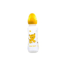 Пляшечка для годування Baby team з латексною соскою 250 мл від народження