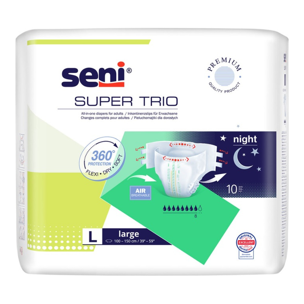 Підгузки для дорослих Super Seni Trio Large 100-150 см 10 шт