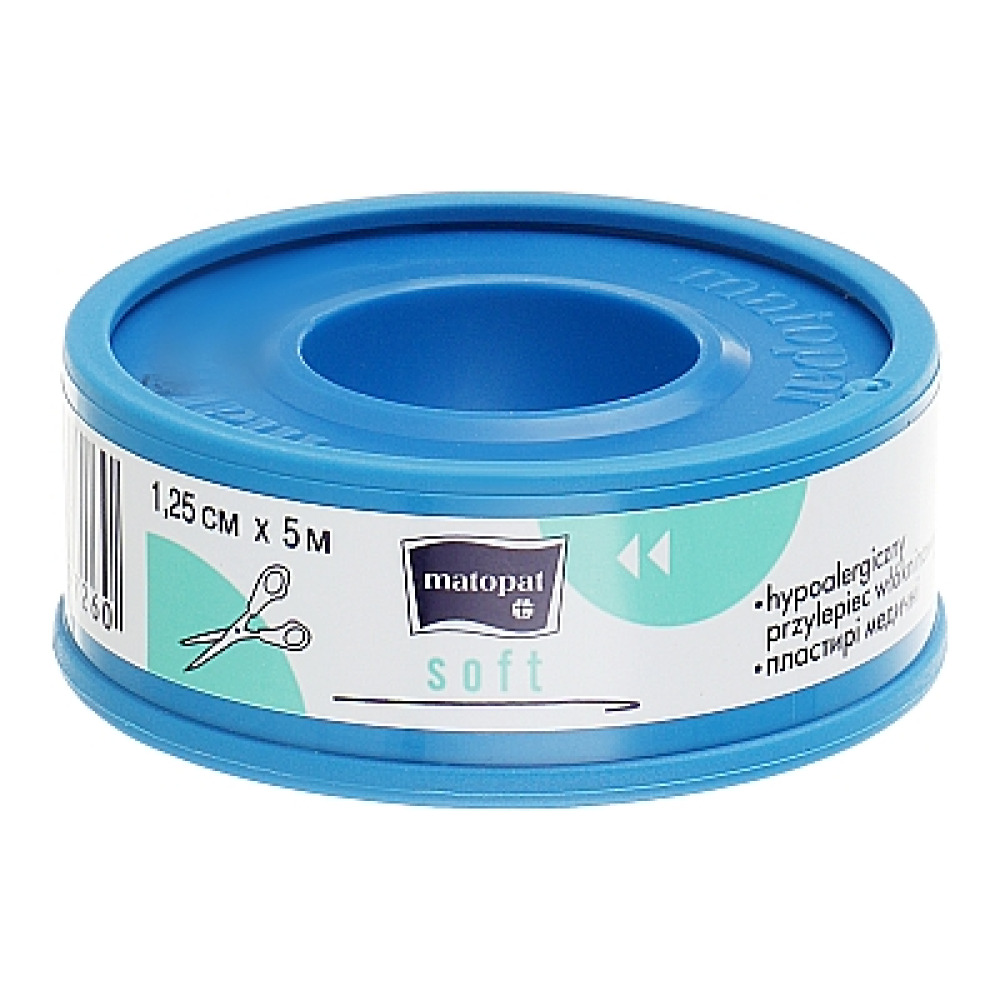 Медичний пластир Matopat Soft 1,25 см * 5 м
