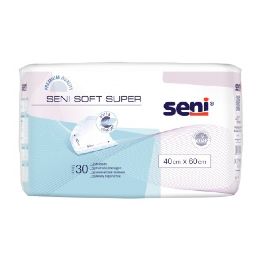 Пелюшки поглинаючі Seni Soft Super 40 x 60 cм 30 шт