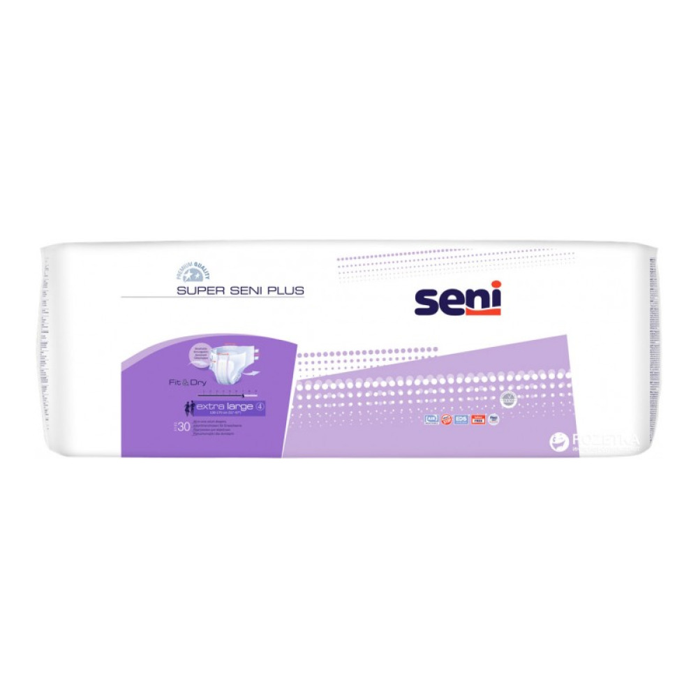 Підгузки для дорослих Super Seni Plus Extra Large 130-170 см 30 шт