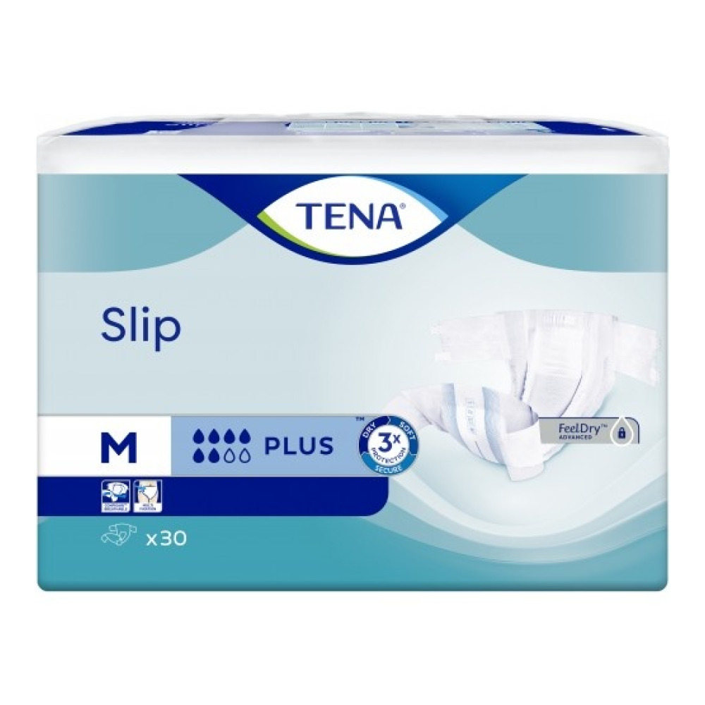 Підгузники для дорослих Tena Slip Plus Medium 30 шт 73-122 см 6 крап.