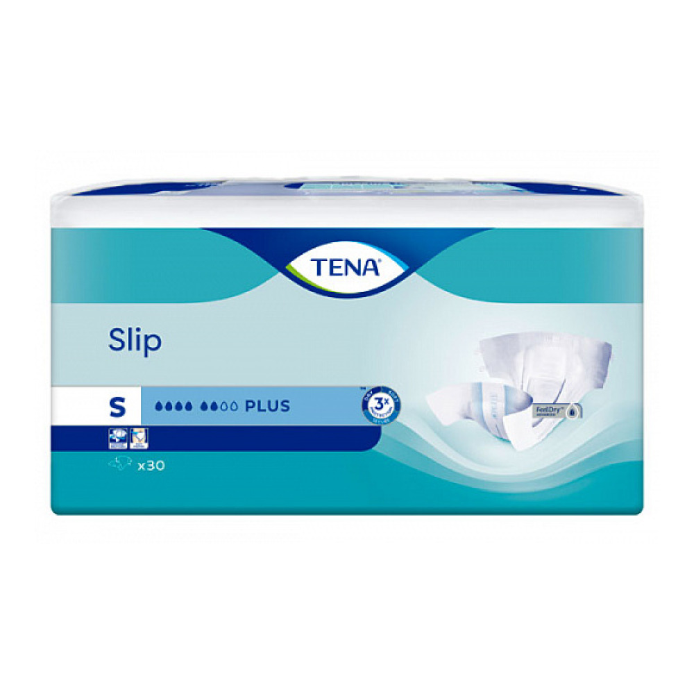 Підгузники для дорослих Tena Slip Plus Small 30 шт 55-80 см 6 крап.