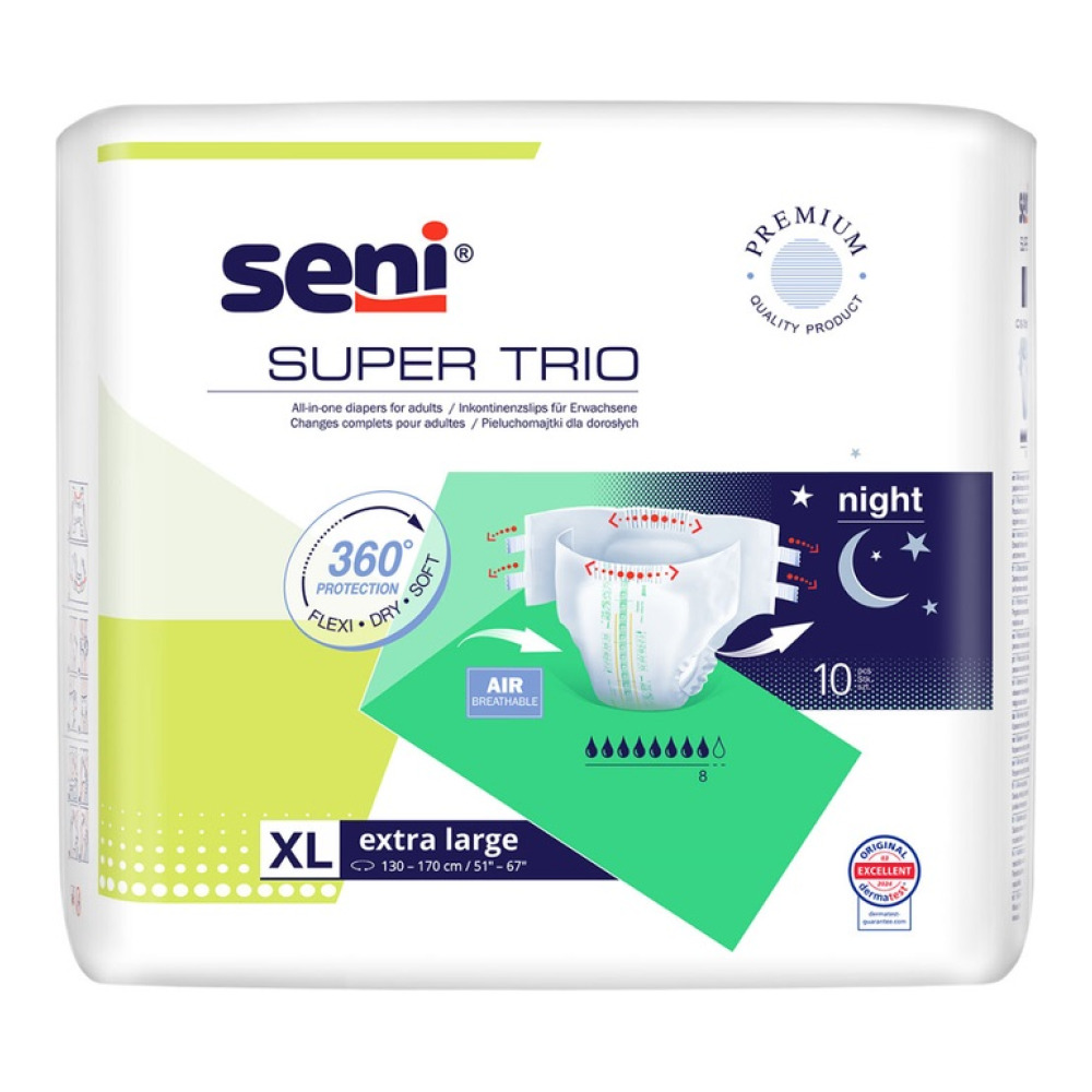 Підгузки для дорослих Super Seni Trio Extra Large 130-170 см 10 шт