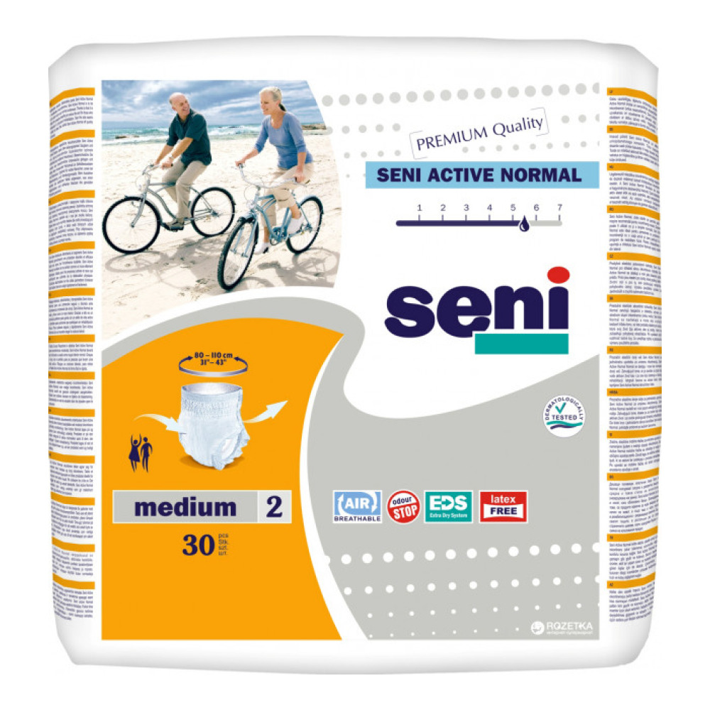 Підгузники труси для дорослих Seni Active Normal Medium 80-110 см 30 шт