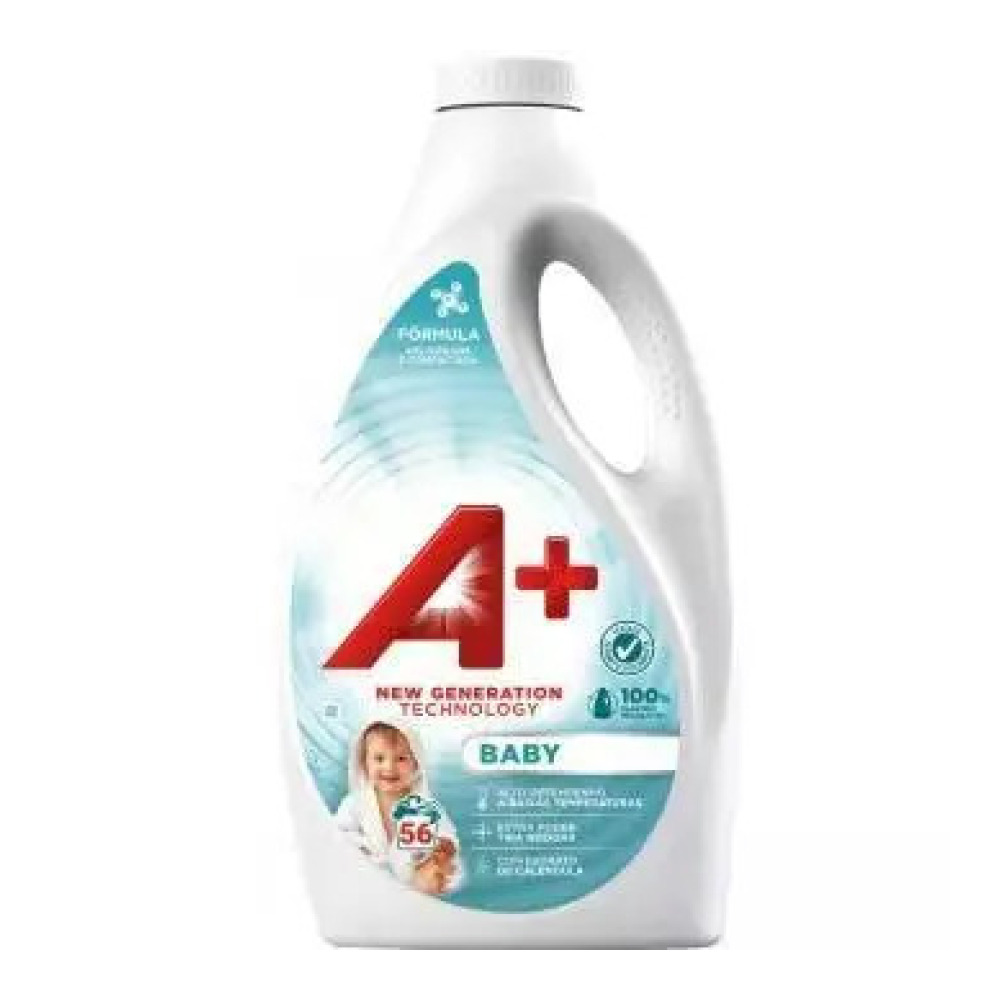 Гель для прання A+ Baby 2464 мл 56пр