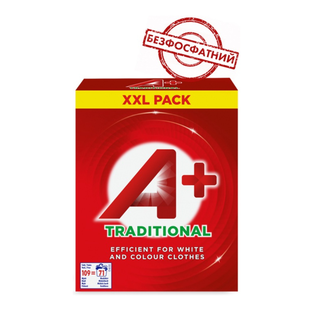 Пральний порошок A+ Універсал Traditional 4620 гр 109 пр