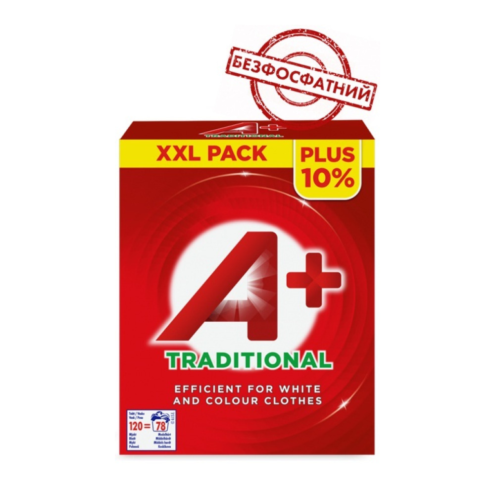 Пральний порошок A+ Універсал Traditional 5076 гр 120 пр