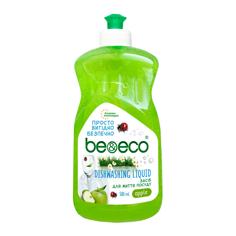 Засіб для миття посуду Be&Eco яблоко 500 мл