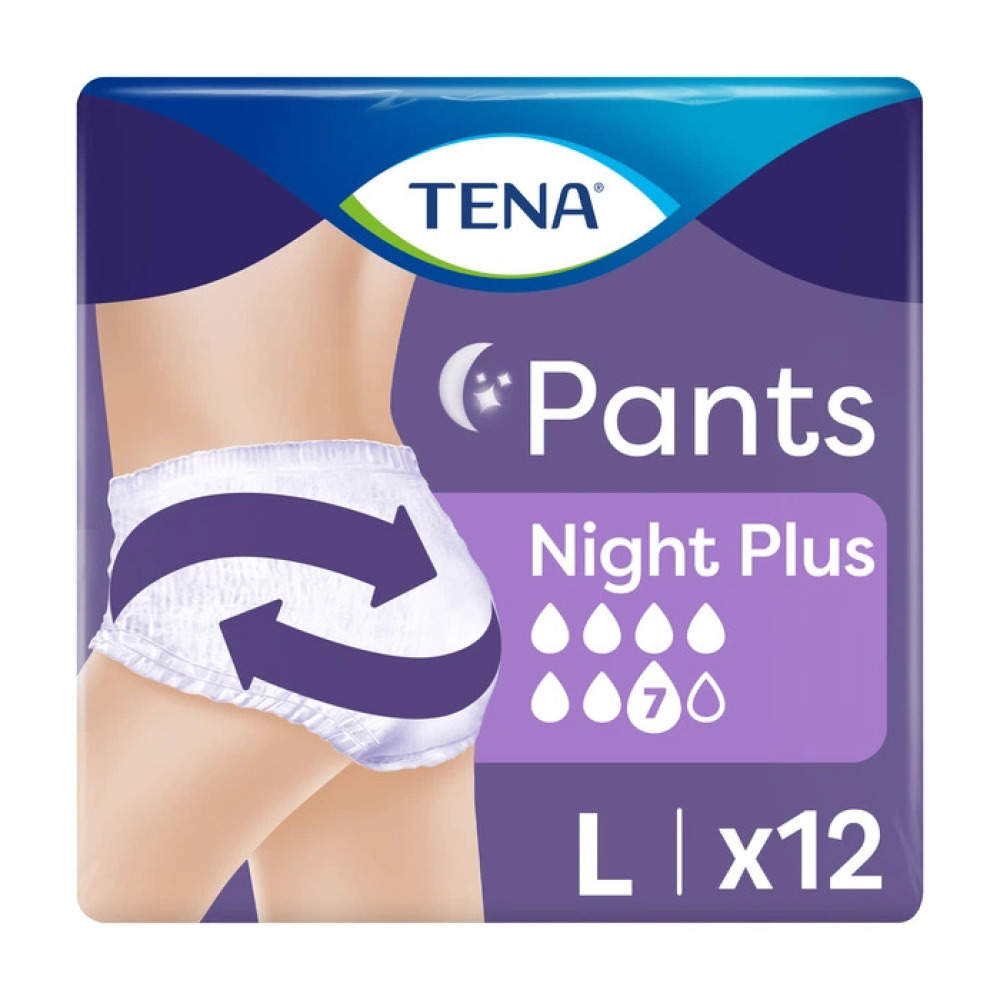 Підгузники труси для дорослих  Tena Pants Night Large 12 шт. 7 крап.