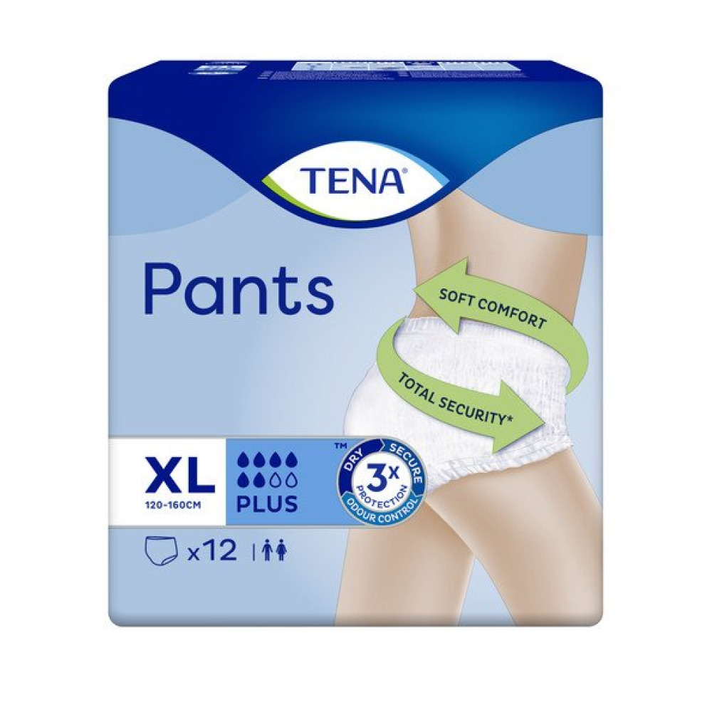 Підгузники труси для дорослих  Tena Pants Plus Extra Large 12 шт. 6 крап.