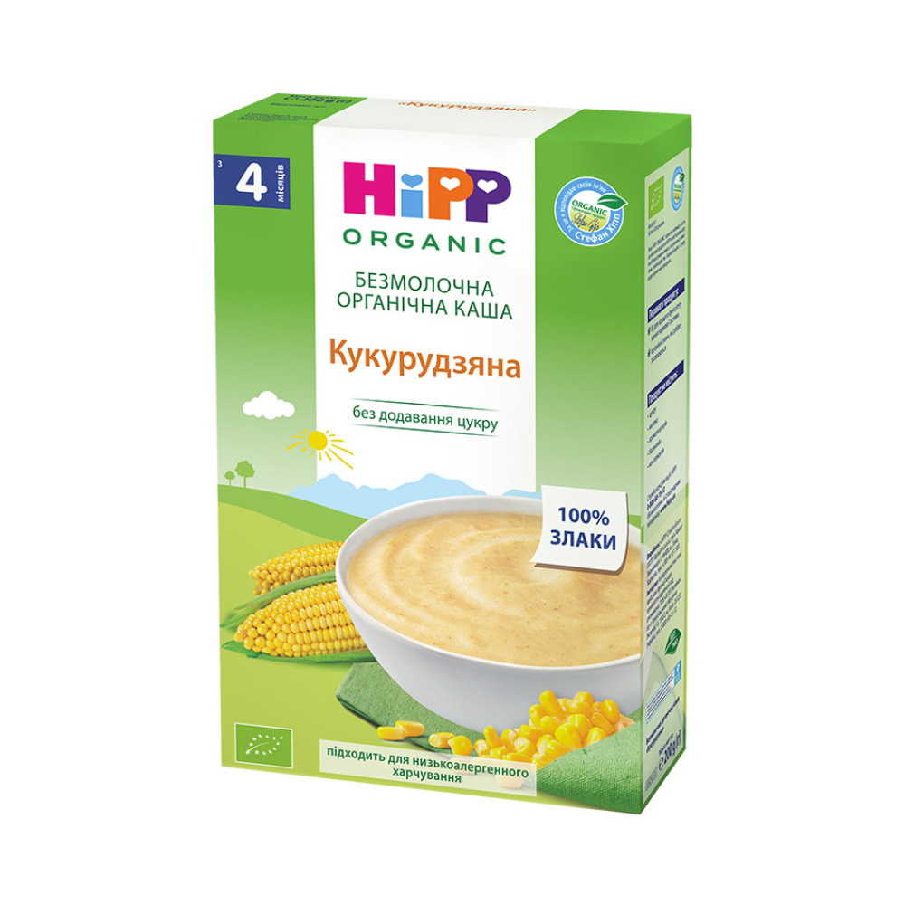 Каша HIPP Безмолочна Кукурудзяна органічна від 4 місяців 200 гр