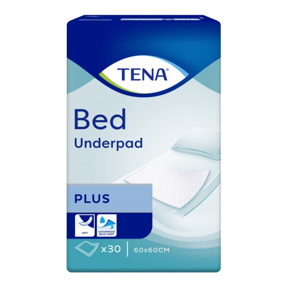 Пелюшки поглинаючі  Tena Bed Plus 60х60 см 30-шт