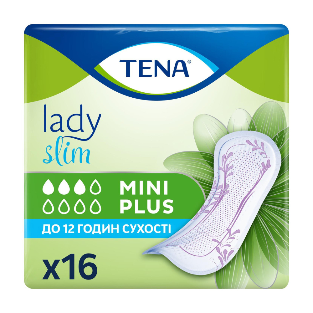 Прокладки урологічні  Tena Lady  Slim  Mini Plus 16 шт. 3 крап.