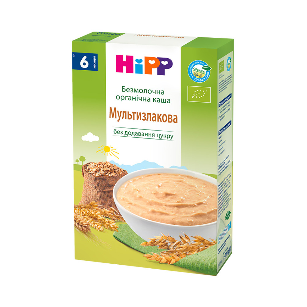 Каша HIPP Безмолочна Мультизлакова органічна від 6 місяців 200 гр