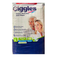 Підгузники для дорослих Giggles Large 100-150 см 10 шт Підгузники для дорослих Giggles Large 100-150 см 10 шт
