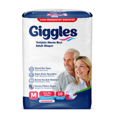 Підгузники для дорослих Giggles Medium 70-120 см 10 шт