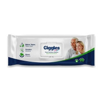 Вологі серветки Giggels для тіла 21*24 см з клапоном 50 шт