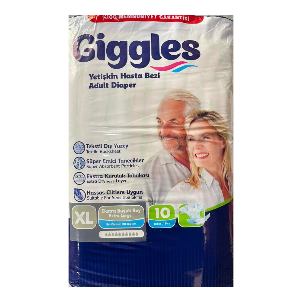 Підгузники для дорослих Giggles Extra Large 120-160 см 10 шт