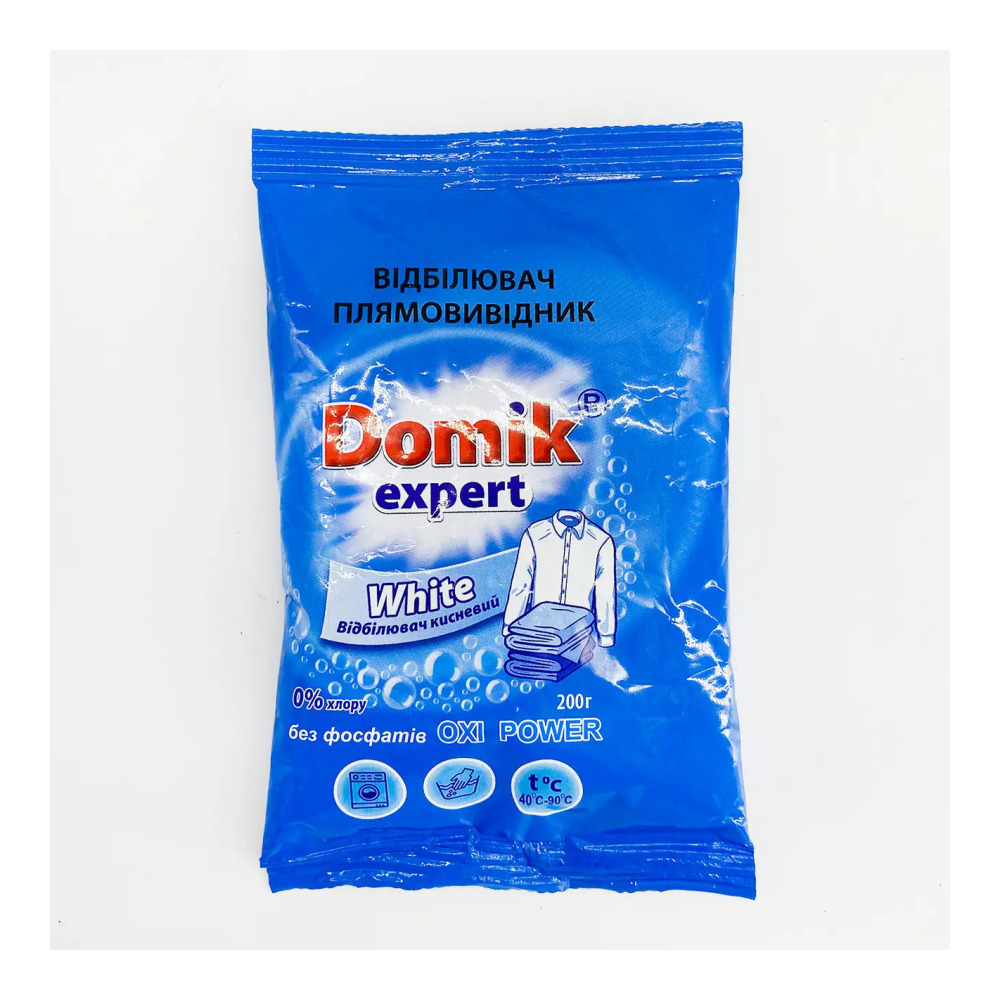 Відбілювач  Плямовивідник Domik Expert White 200 гр