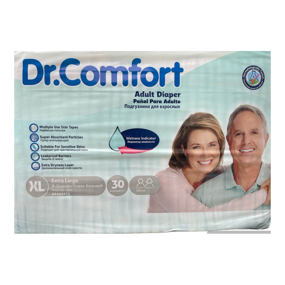Підгузники для дорослих Dr Comfort Extra Large 120-170 см 30 шт 8 крапель