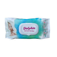 Вологі серветки Dolphin Дитячі з клапоном 72 шт