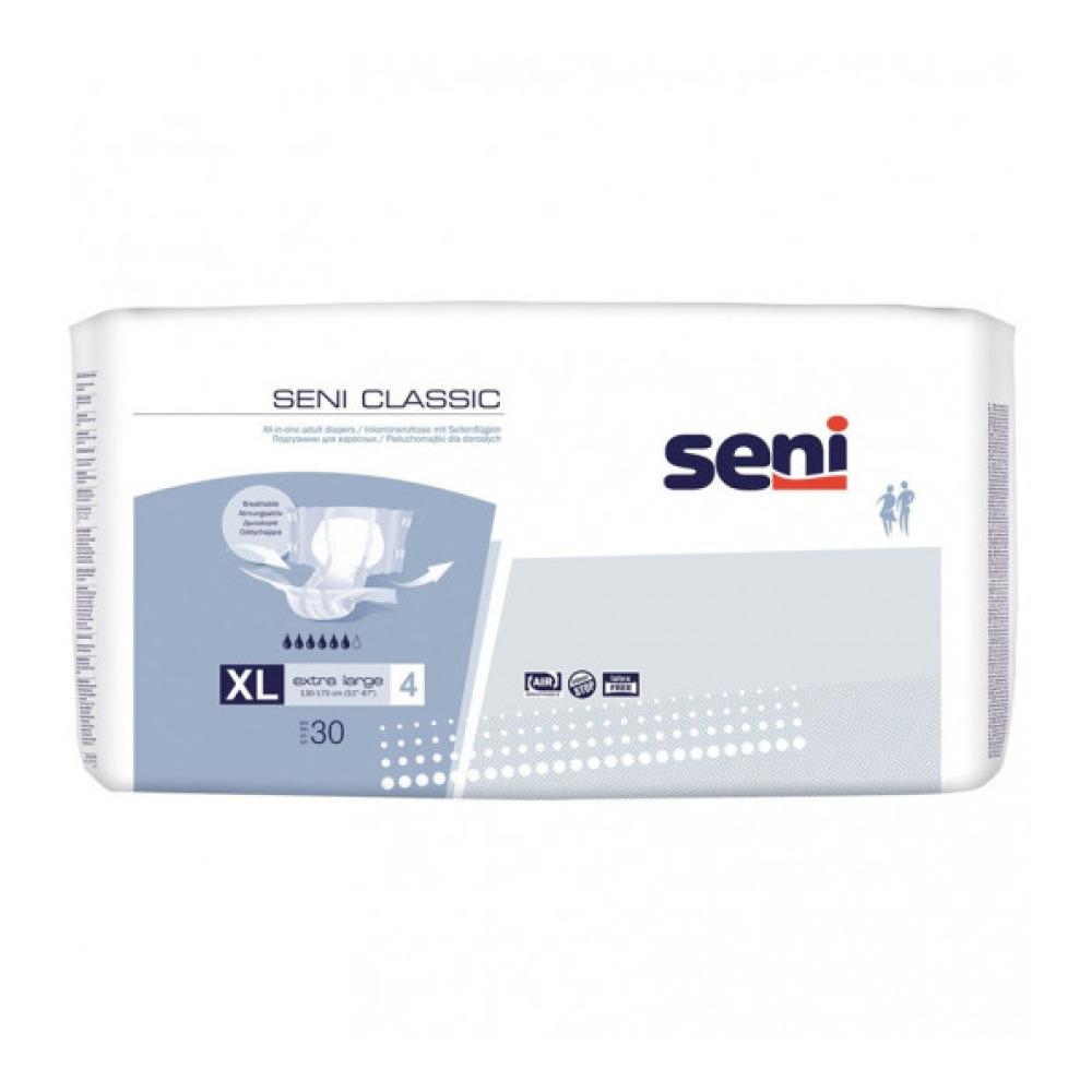 Підгузки для дорослих Seni Classiс  Еxtra Large 130-170 см 30 шт 6 крап