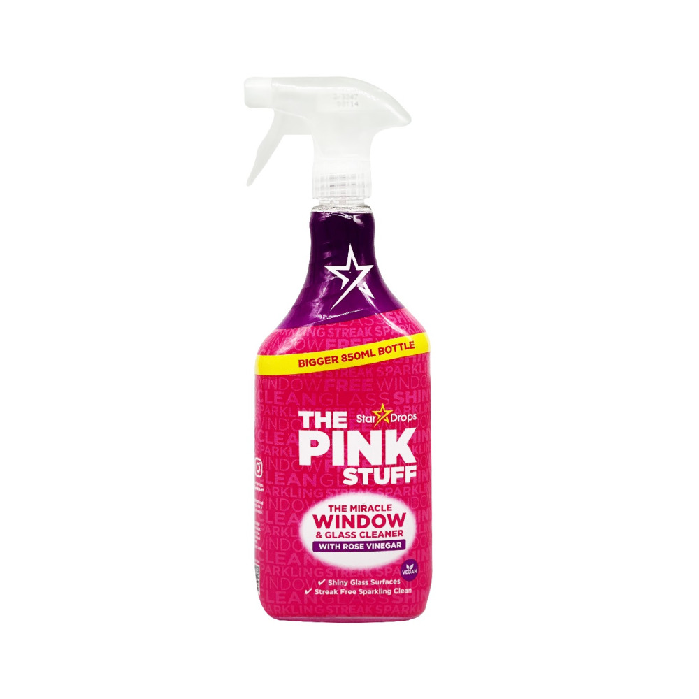 Засіб для миття вікон та скла The Pink Stuff Rose Vinegar 750 мл