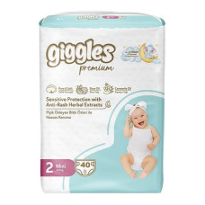 Підгузки дитячі Giggles Premium 2 Mini 3-6 кг 40 шт