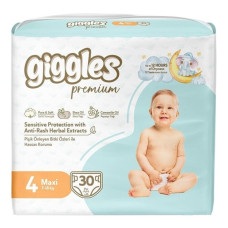 Підгузки дитячі Giggles Premium 4 Maxi 7-18 кг 30 шт