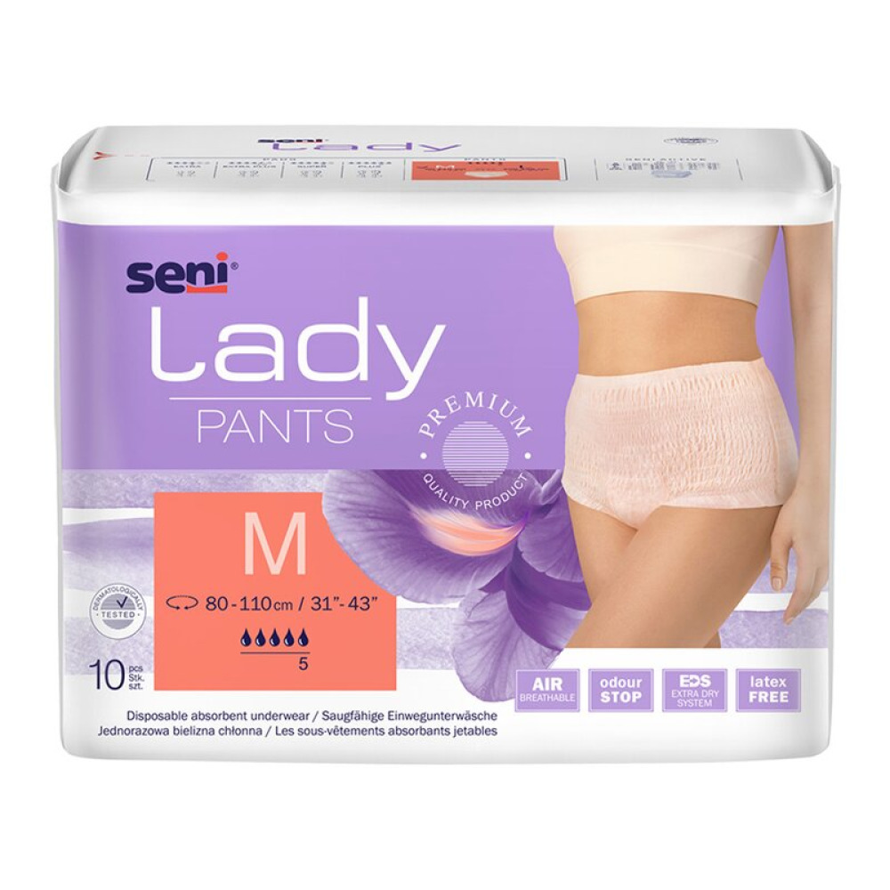 Підгузники труси для дорослих Seni LADY PANTS medium 10 шт