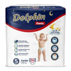 Підгузки Трусики дитячі Dolphin 5 junior 11-25 кг 24 шт