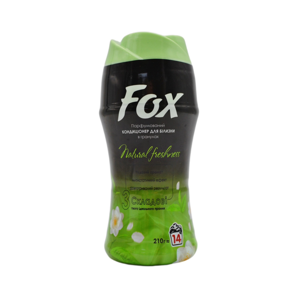 Кондиціонер для білизни в гранулах FOX парфумований Natural Freshness 210 г 14 пр.