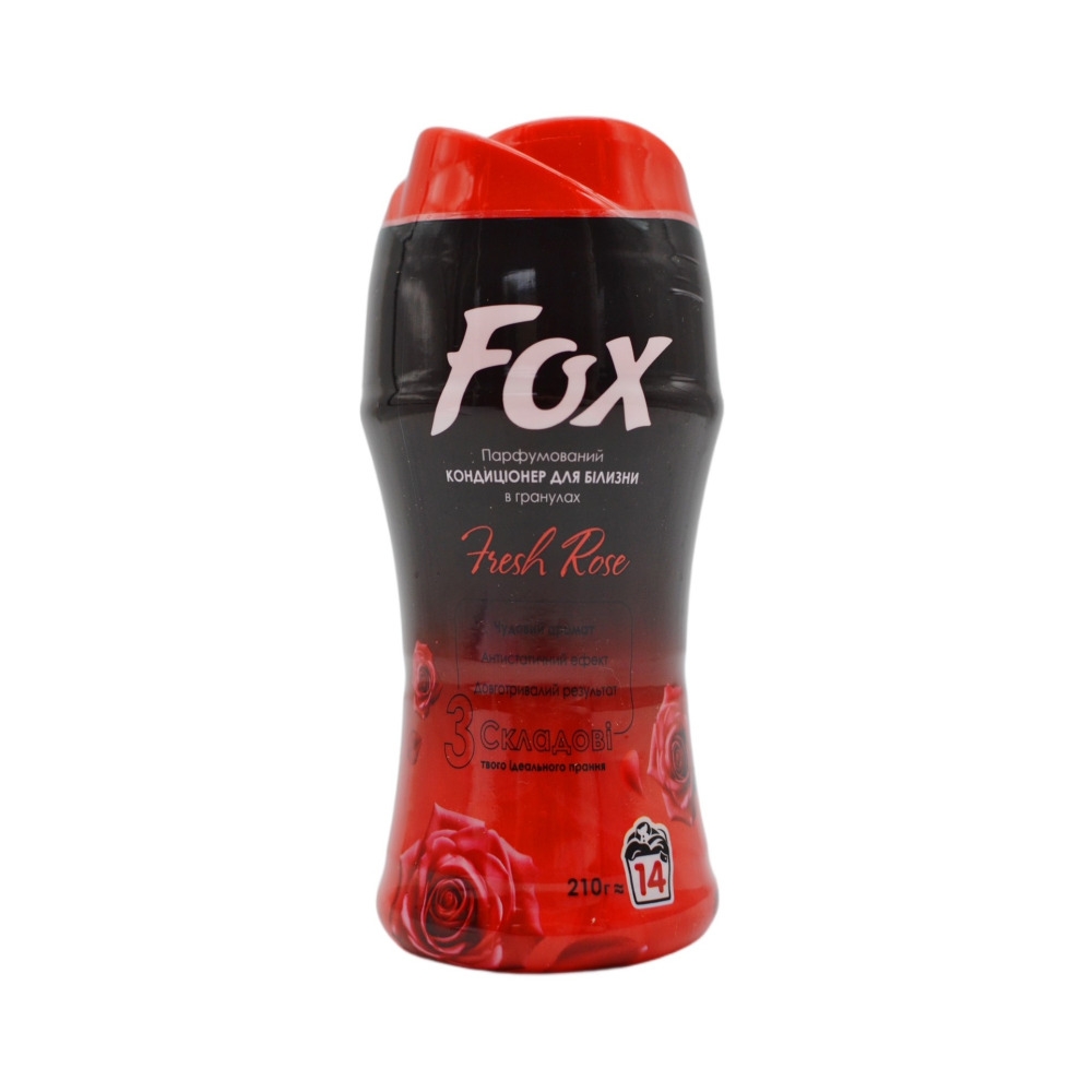 Кондиціонер для білизни в гранулах FOX парфумований Fresh Rose 210 г 14 пр.