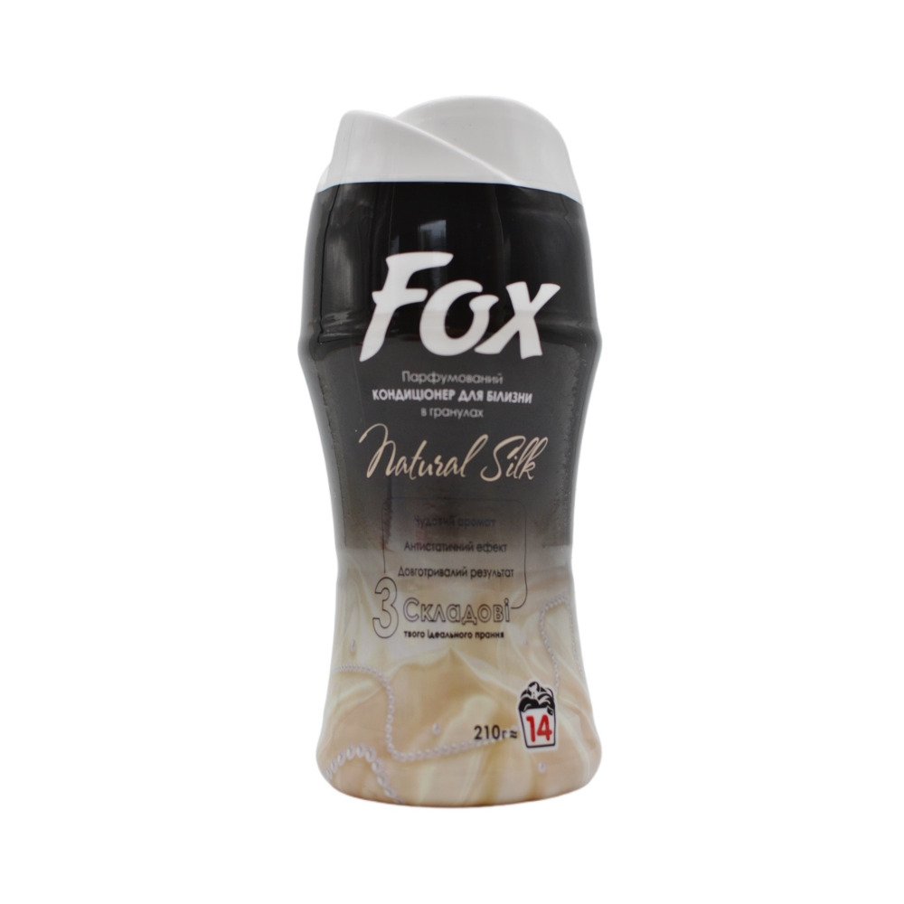 Кондиціонер для білизни в гранулах FOX парфумований Natural Silk 210 г 14 пр.