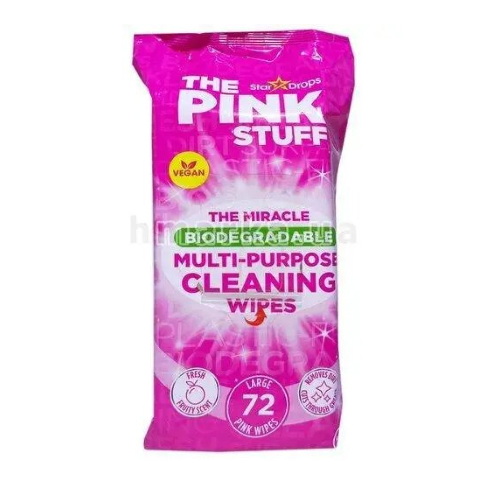 Вологі серветки Pink Stuff для прибирання універсальні 72 шт.