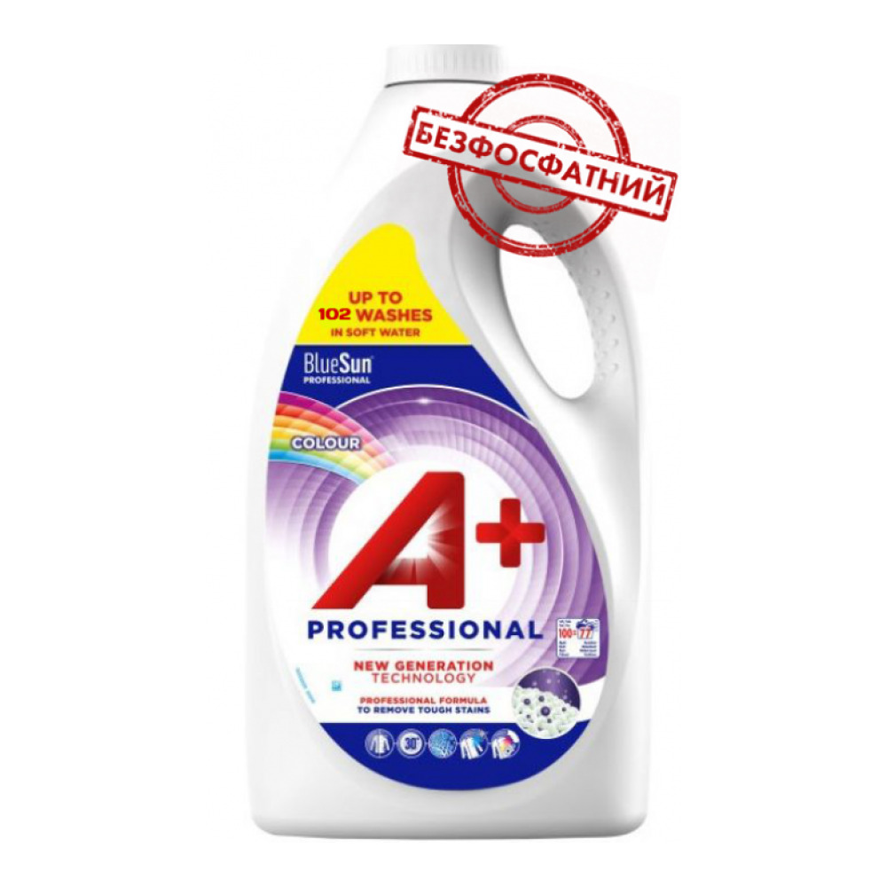 Гель для прання A+ Professional Color 4620 мл 102 пр