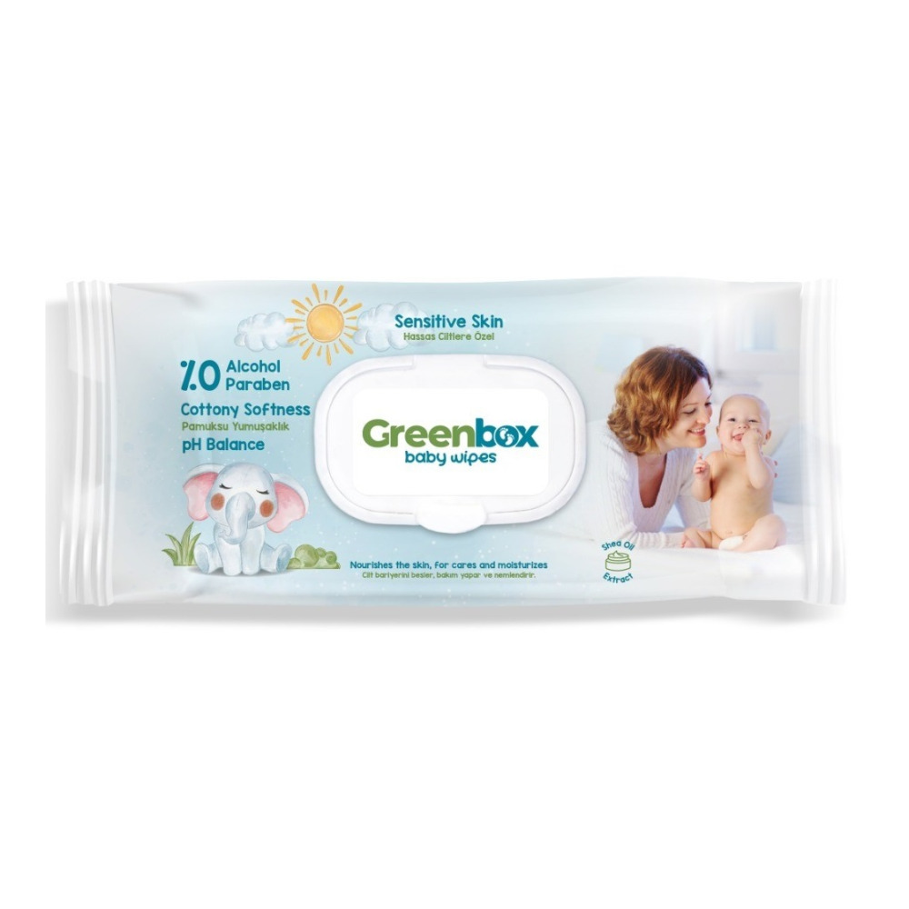 Вологі серветки Greenbox Дитячі з клапоном 120 шт