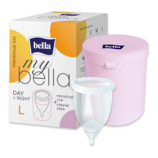 Менструальна чаша my Bella та контейнер для зберігання та чищення Large 1 шт