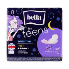 Гігієнічні прокладки Bella for Teens Sensitive night 8 шт