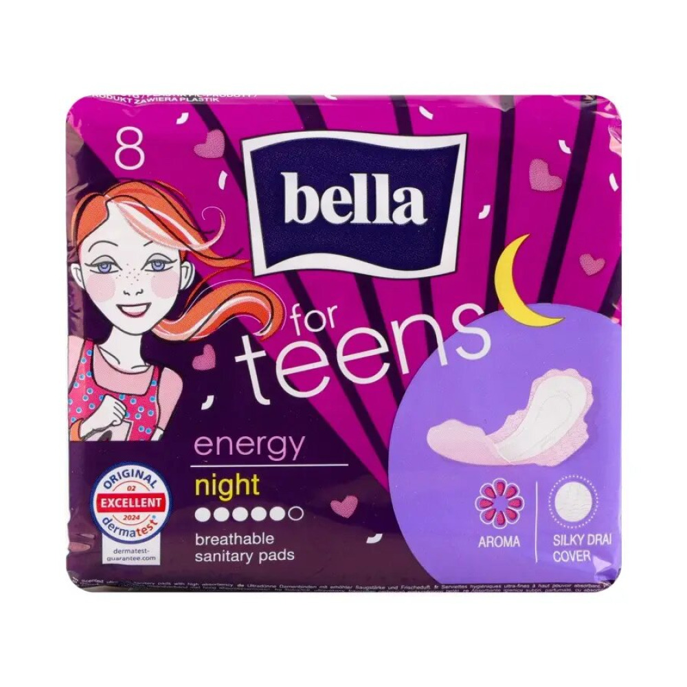 Гігієнічні прокладки Bella for Teens Energy night 8 шт