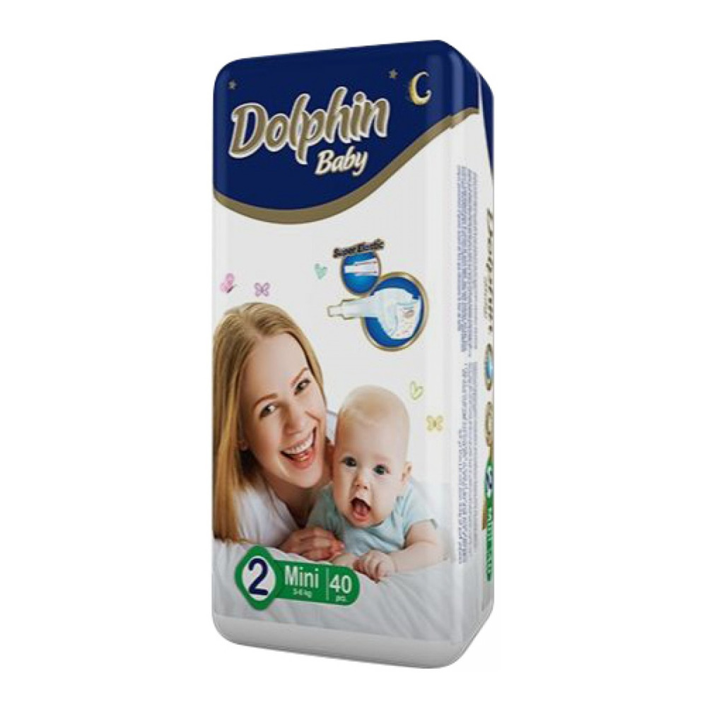 Підгузки дитячі Dolphin 2 Mini 3-6кг 40 шт