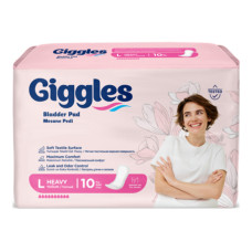 Прокладки урологічні жіночі Giggles Bladder Pad L 10 шт 10 крап.