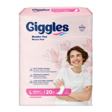 Прокладки урологічні жіночі Giggles Bladder Pad L 20 шт 10 крап.