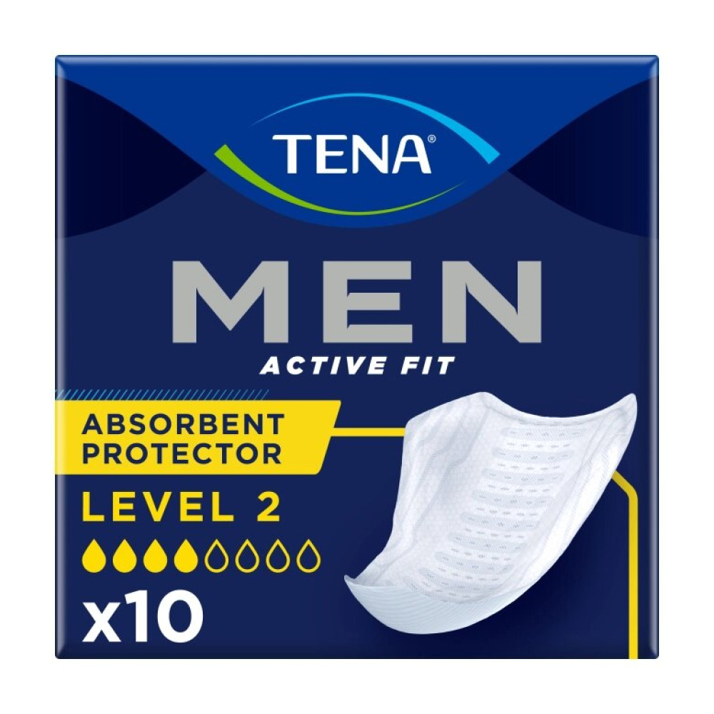 Прокладки урологічні для чоловіків Tena Man Active Fit Level 2 10 шт. 4 крап.