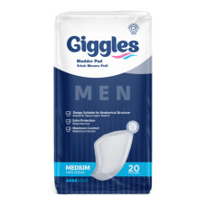 Прокладки урологічні для чоловіків Giggles Bladder Pad Man L 20 шт 8 крап.