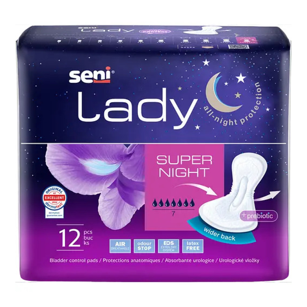 Прокладки урологічні Seni Ledi Night Super 12 шт 7 крап.
