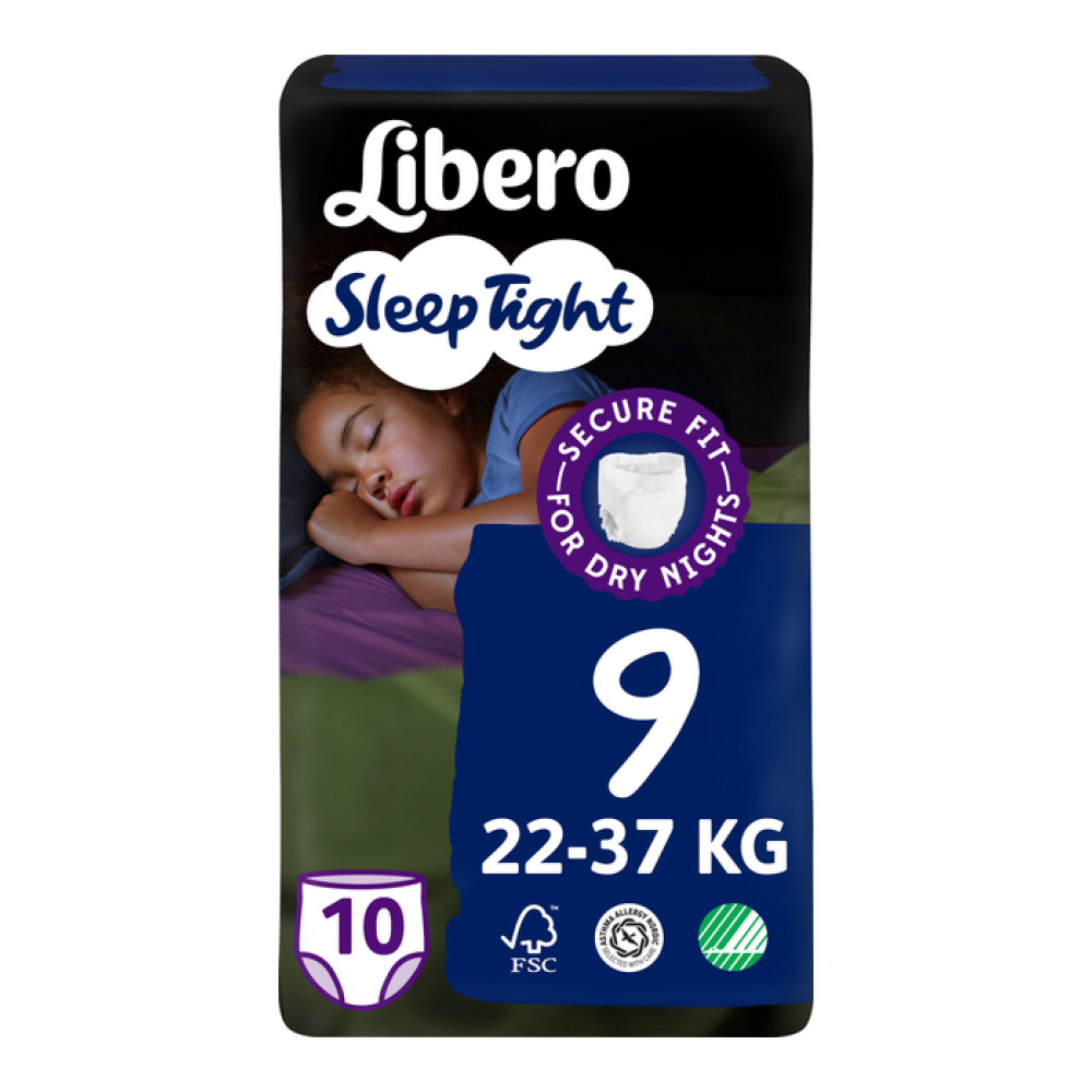 Підгузки Трусики для дітей Libero Sleep Tight 9 22-37 кг 10 шт