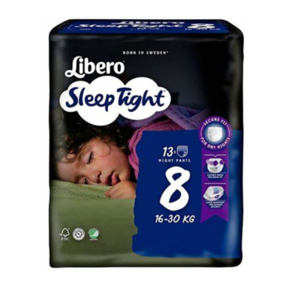 Підгузки трусики для дітей Libero Sleep Tight 8 16-30 кг 13 шт