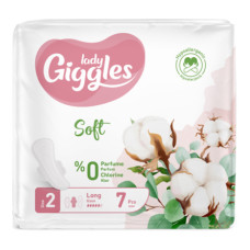 Гігієнічні прокладки Giggles Lady Long 2 Soft з крил. 7 шт 5 краплі